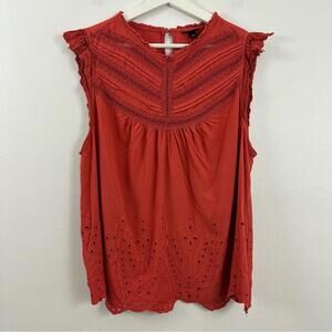 Torrid Eyelet Pintuck Shirt Women's Size 2
